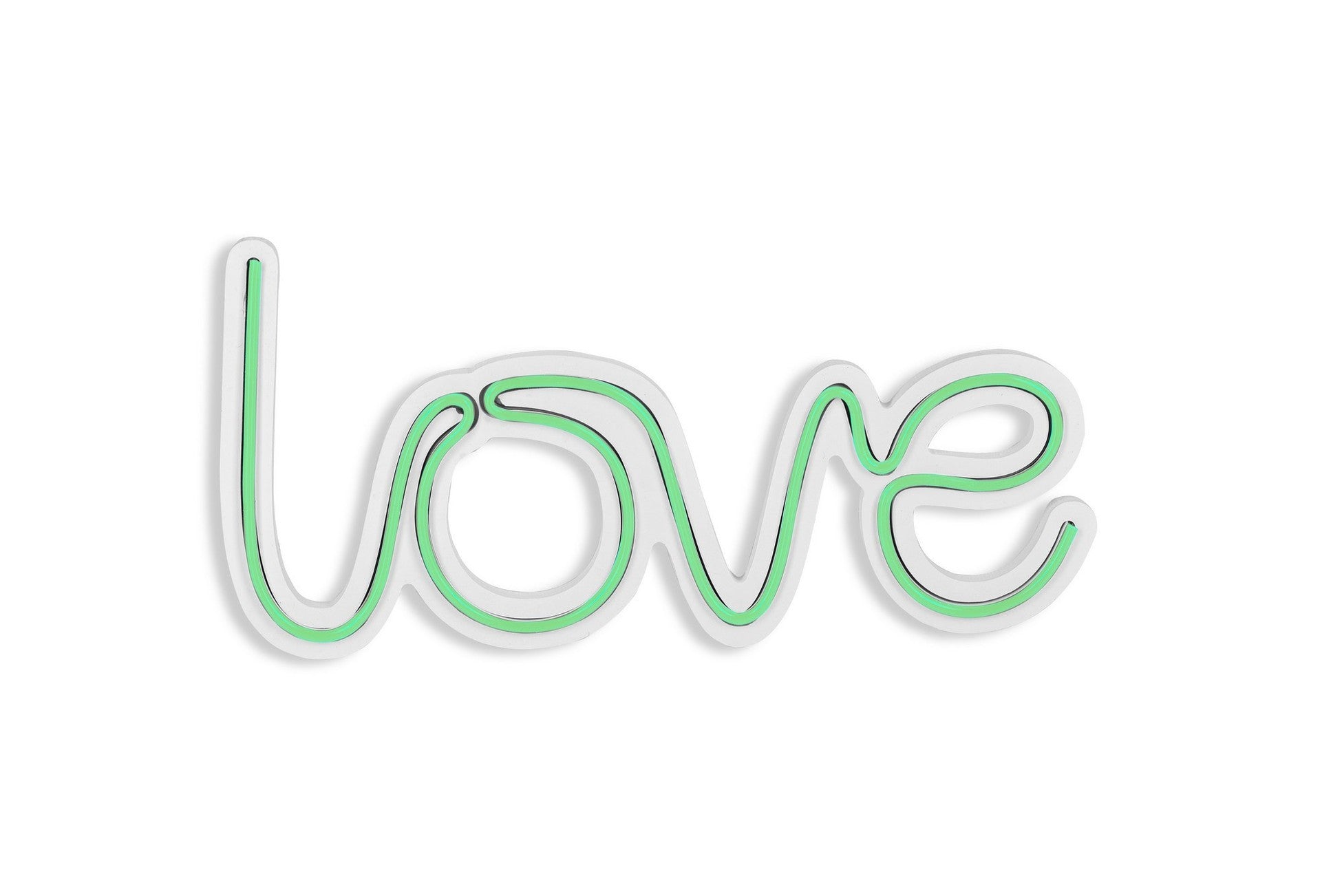 Éclairage LED en plastique décoratif Love - Green
