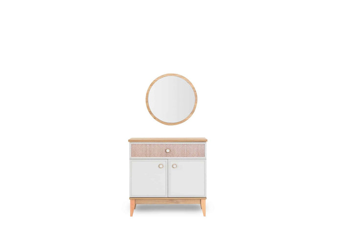 Natura Chiffonnier 3 tiroirs avec miroir