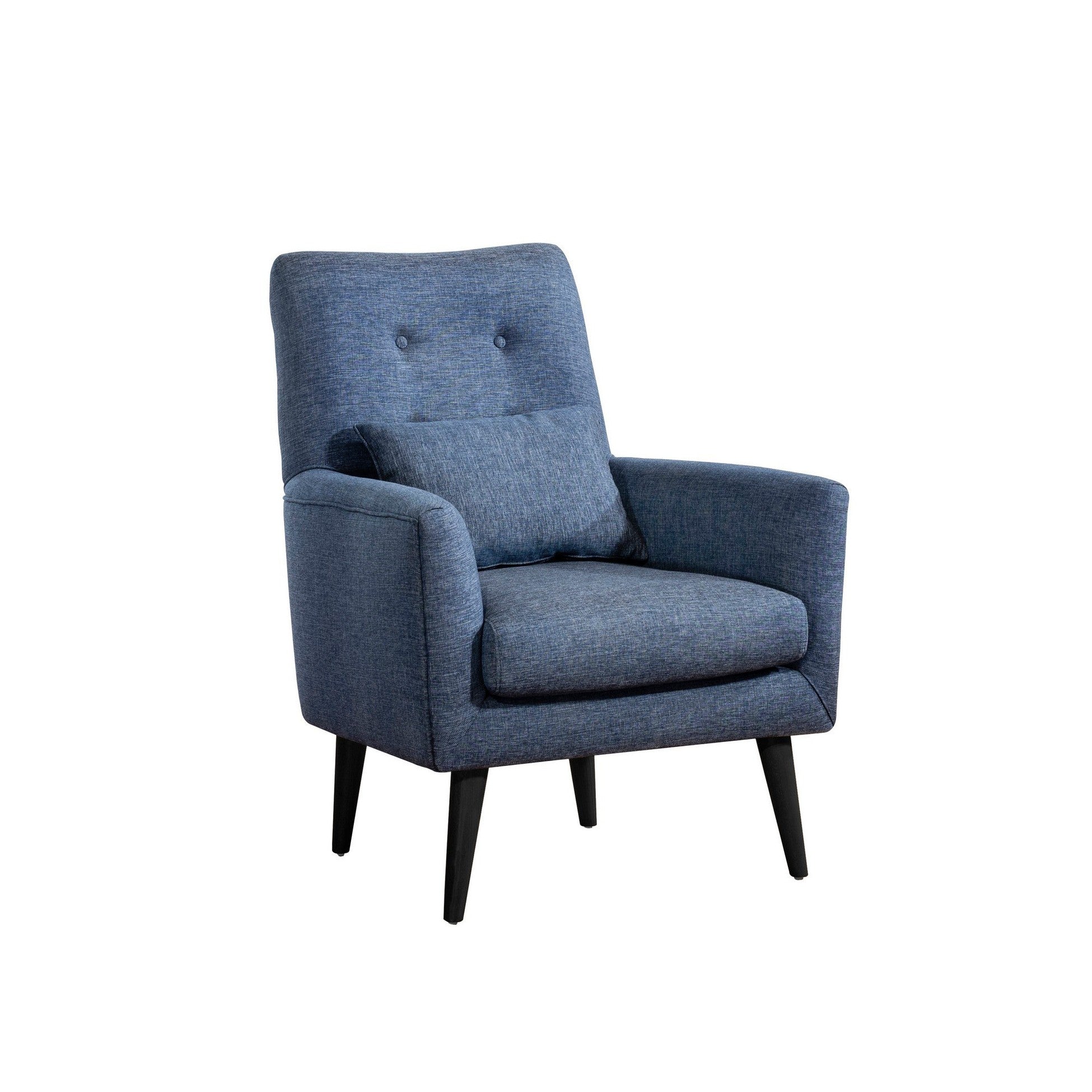 Ensemble canapé convertible 2 places et fauteuil Ikaria Tissu Bleu v2