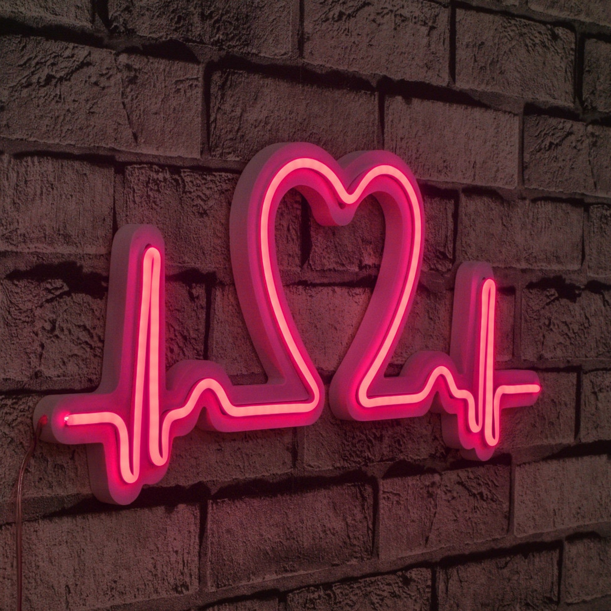 Éclairage LED en plastique décoratif Love Rhythm - Pink