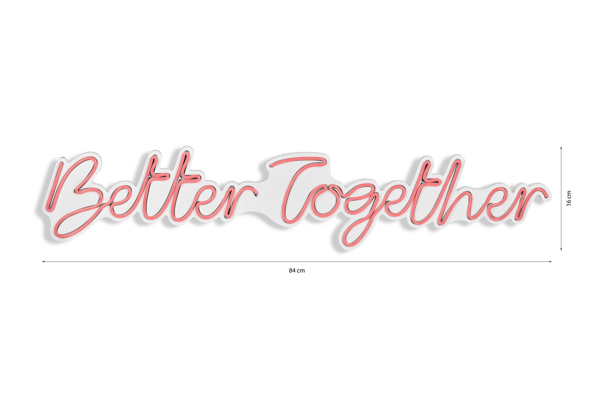 Éclairage LED en plastique décoratif Better Together - Pink