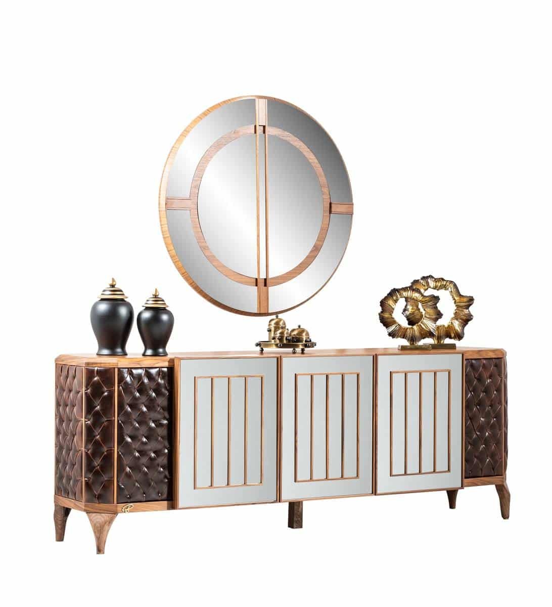 Lotus console marron (3 portes)