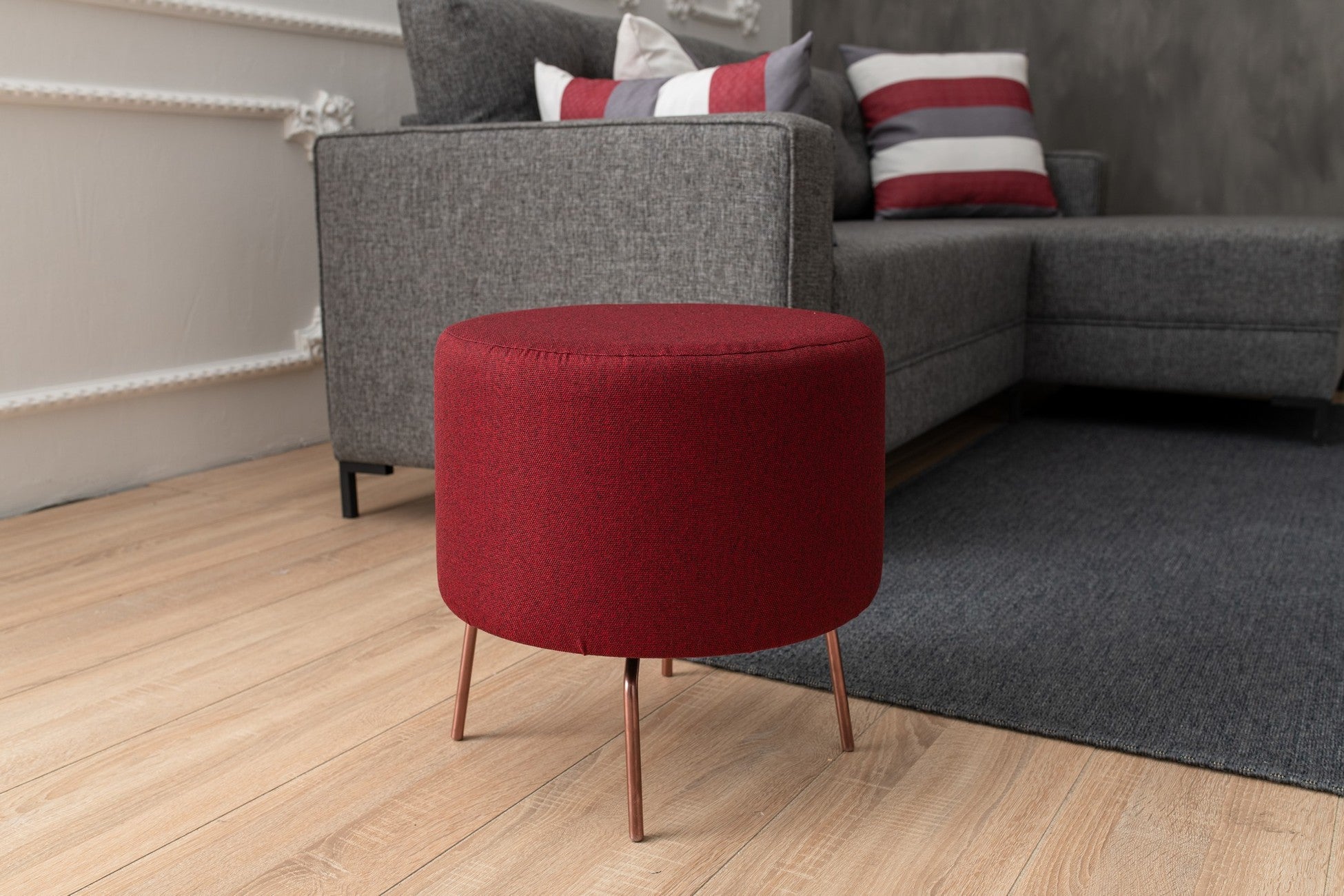 Tuffet Octo - Claret Red