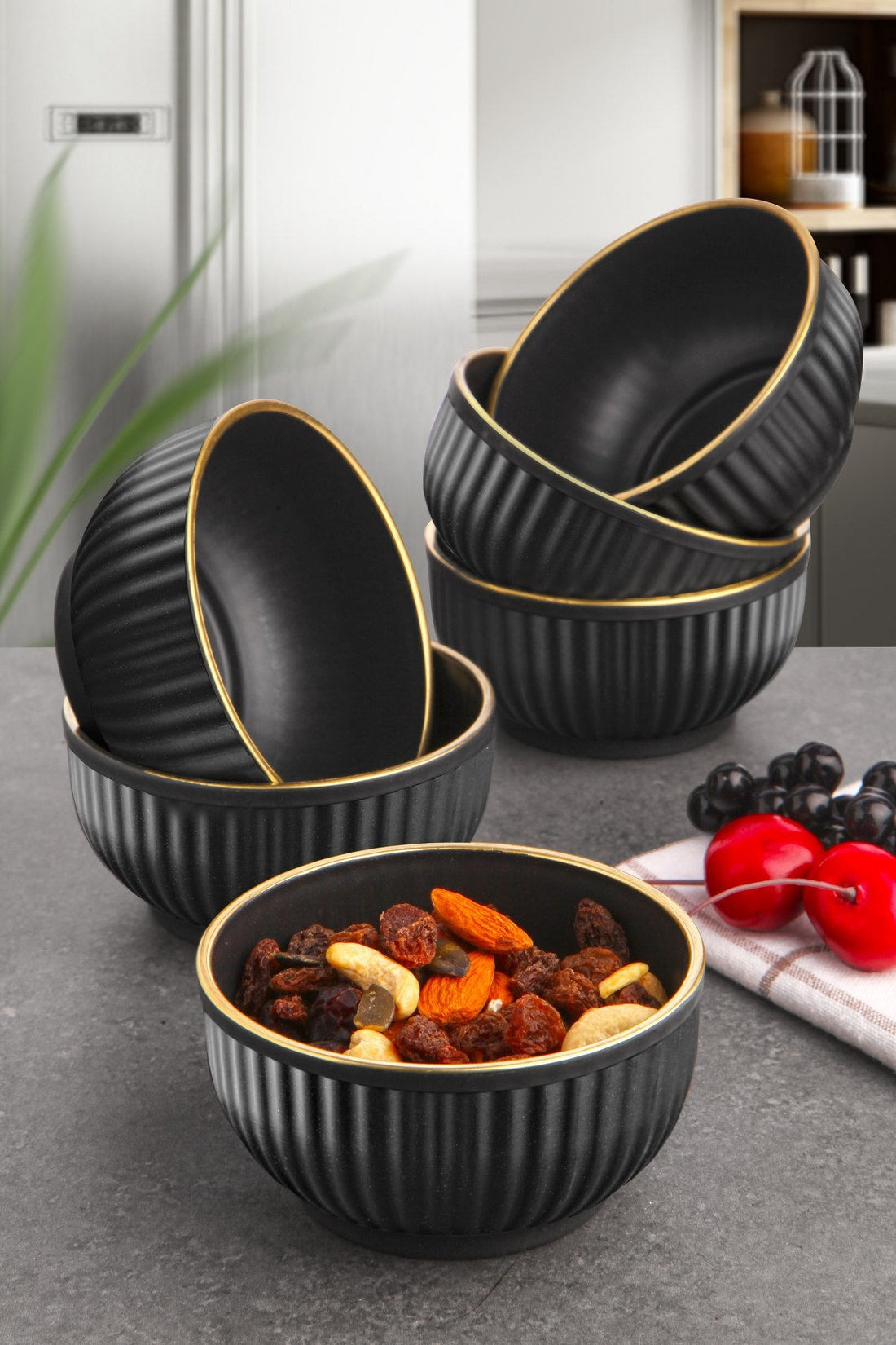 Bowl Set (6 pièces) C-DD07 - Black