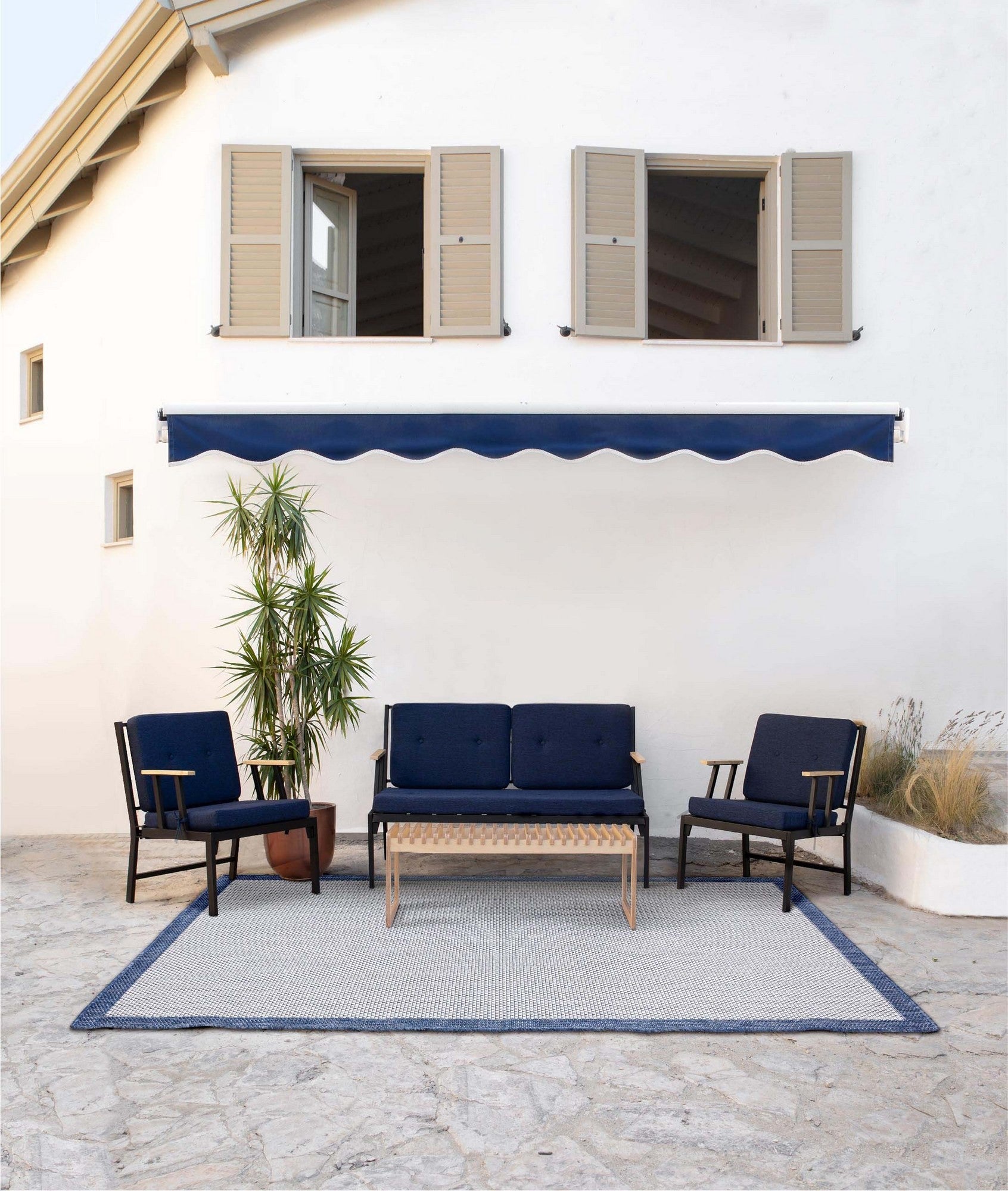 Canapé jardin de 1 place 600301 - Dark Blue