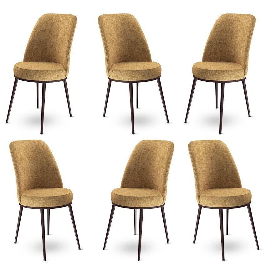 Ensemble de chaises (6 pièces) Dexa - Cappuccino, Brown