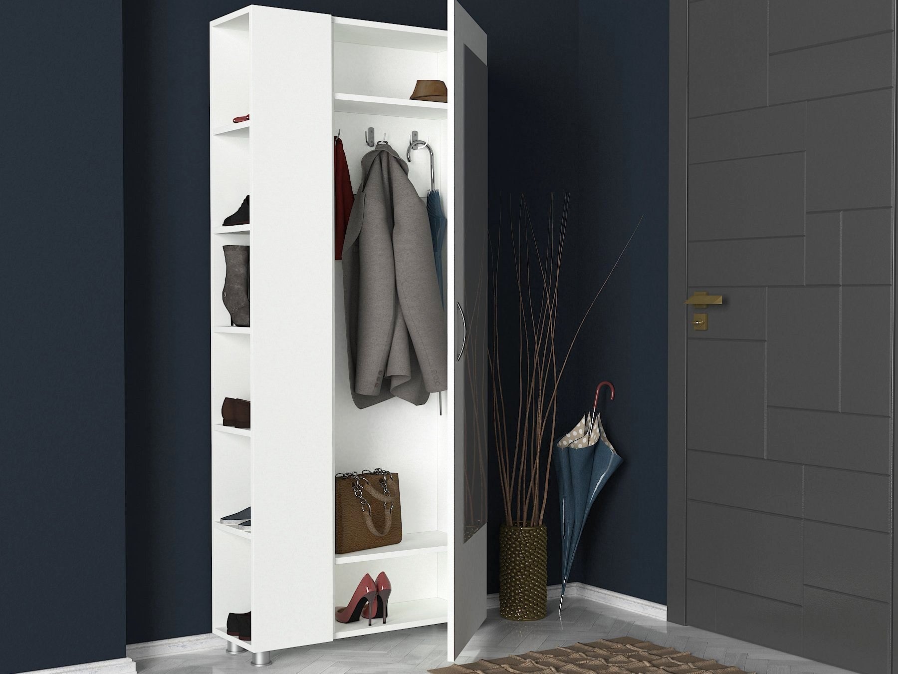 Support d'entrée Meyra - White