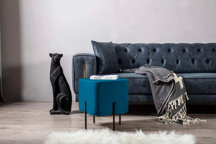 Mono Pouf Bleu
