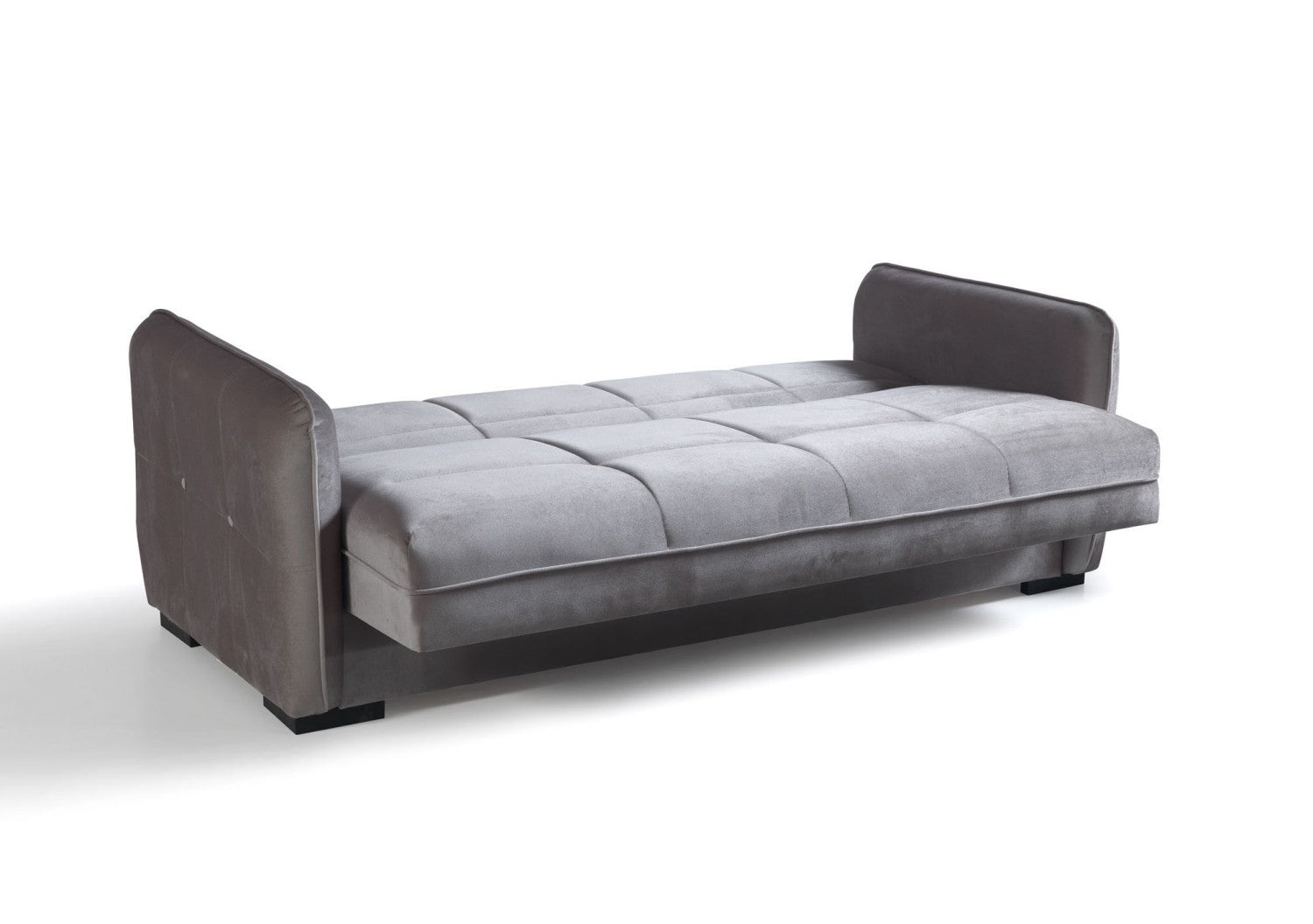 Torino canapé lit clic-clac 3 places avec coffre de rangement