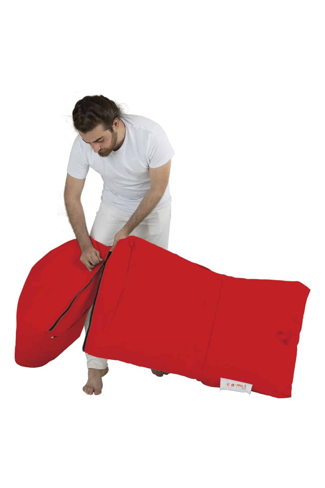 Siesta Pouf convertible / coussin de sol Rouge