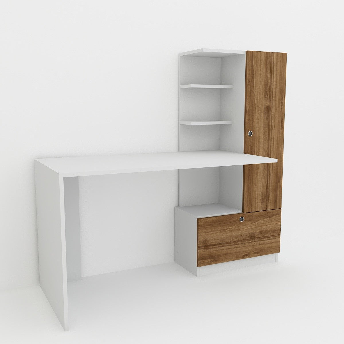 Bureau d'étude Merinos - White, Walnut