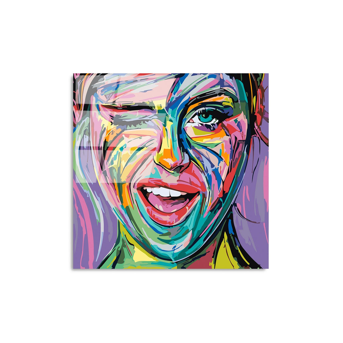 Peinture en verre trempé décoratif UV-845 - 50 x 50