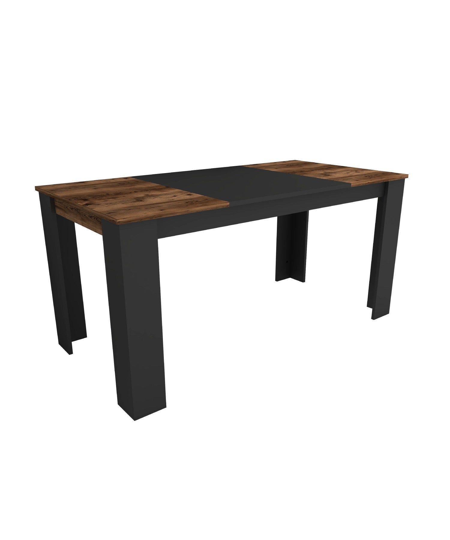 Table à manger Line - Light Walnut, Black