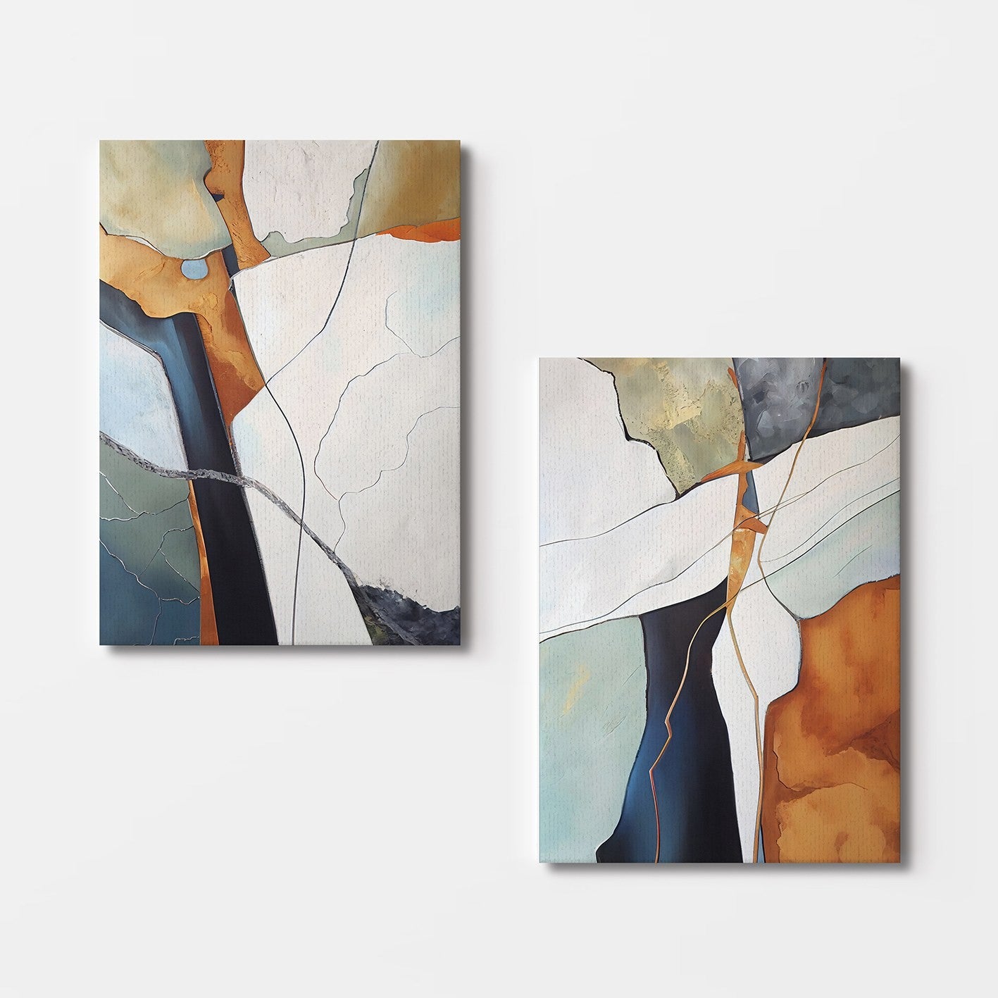 Peinture décorative en toile (2 pièces) 2KNV4348 - 50 x 70