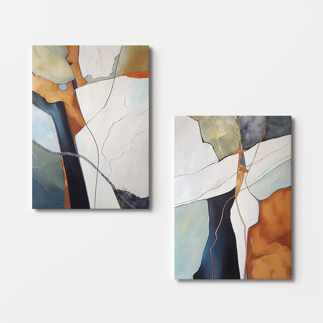 Peinture décorative en toile (2 pièces) 2KNV4348 - 50 x 70