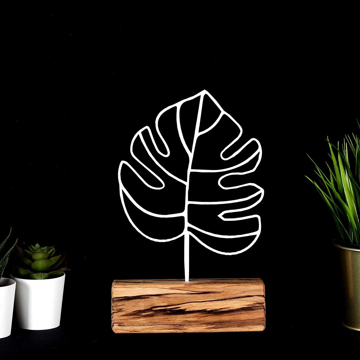 Objet décoratif Thin Leaf - White