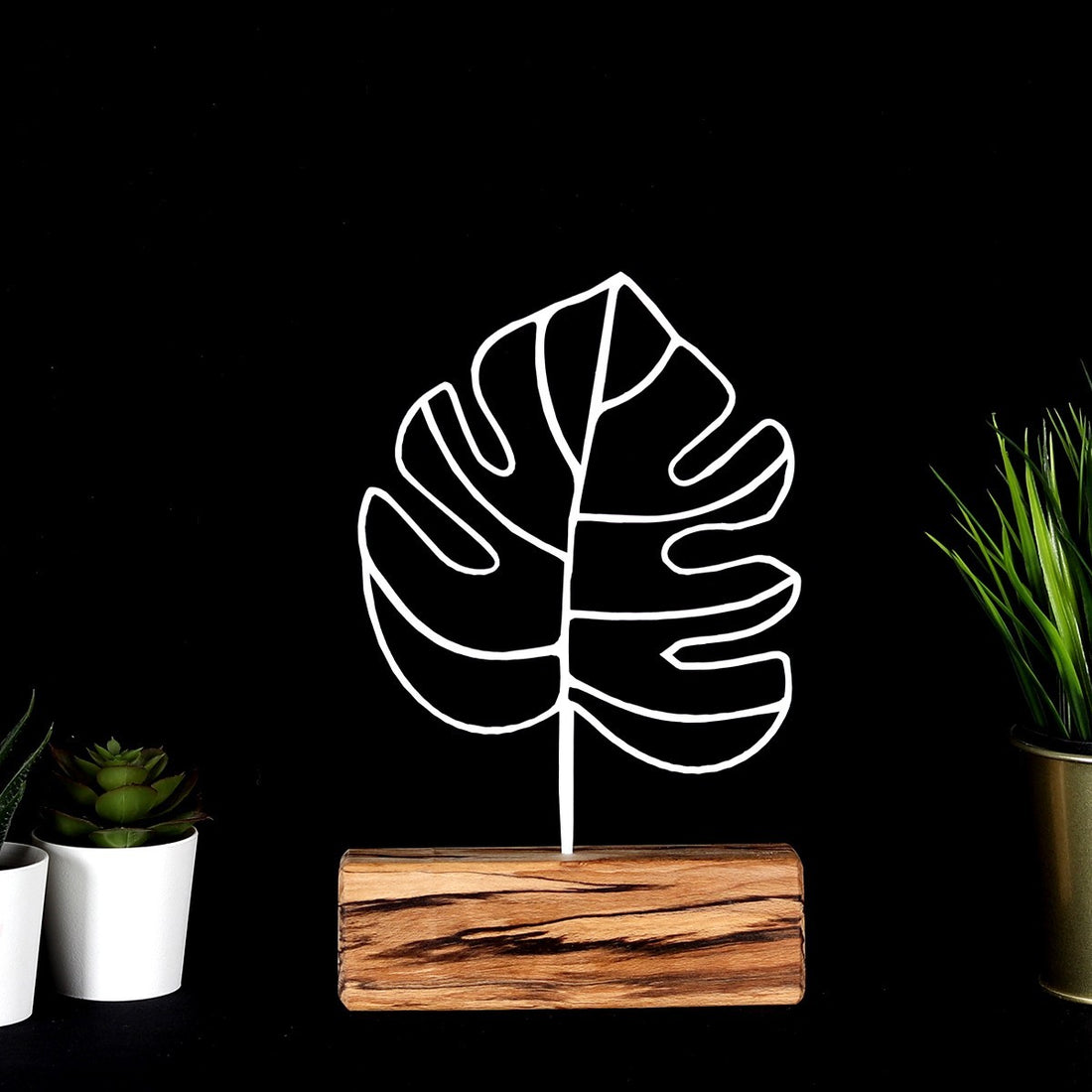 Objet décoratif Thin Leaf - White