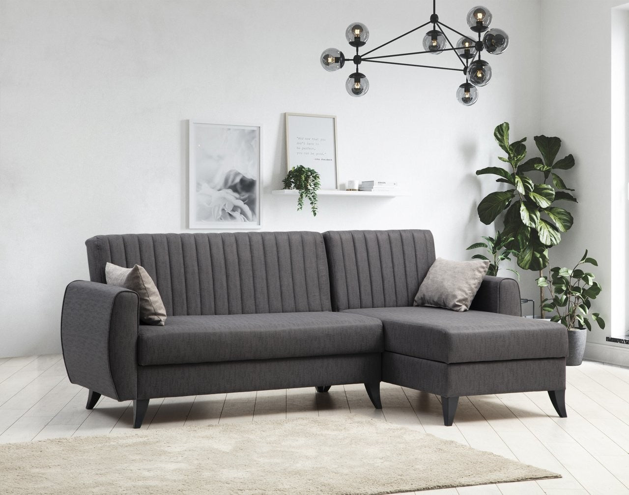 Canapé d'angle Alkon L - Dark Grey