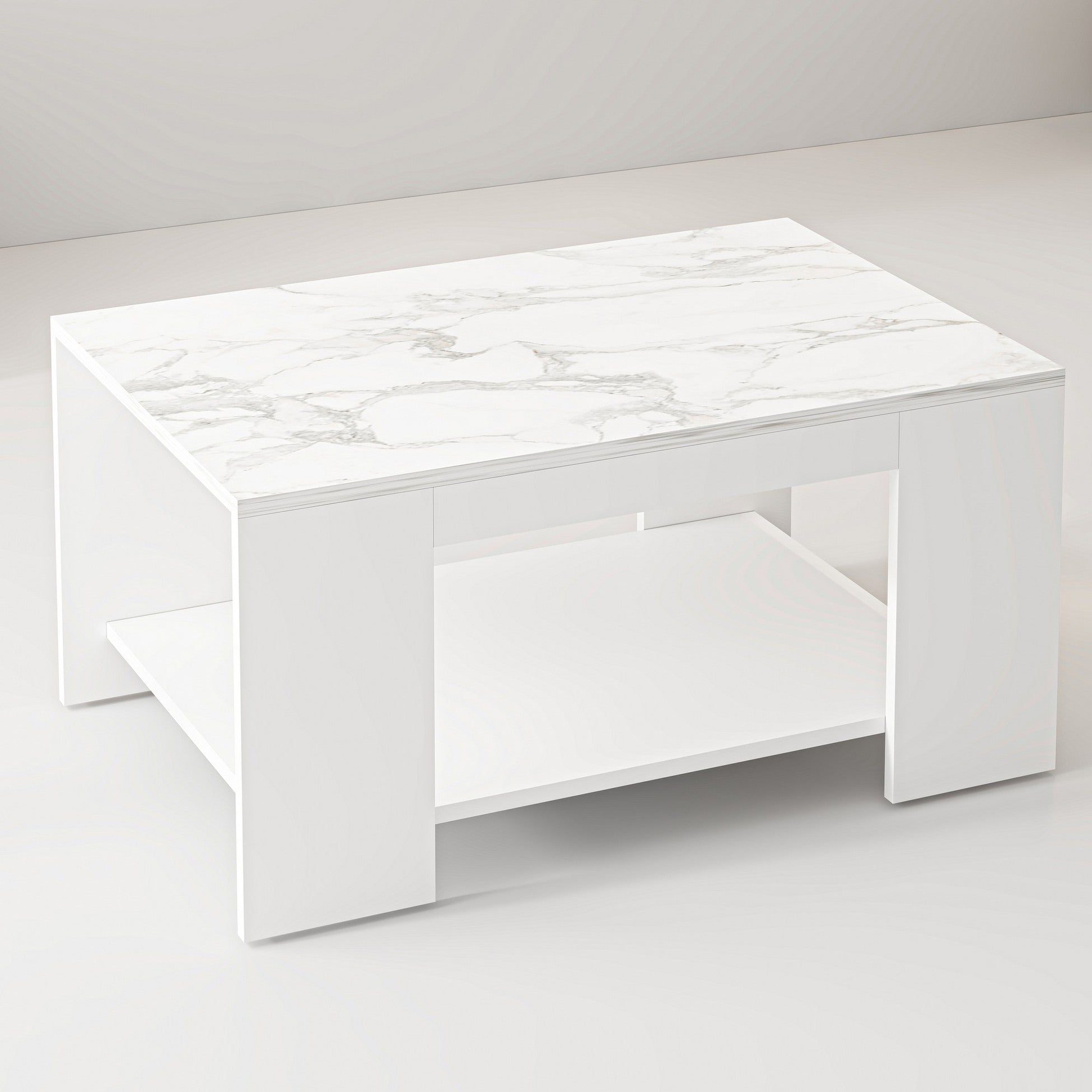 Table basse Lina - White marble