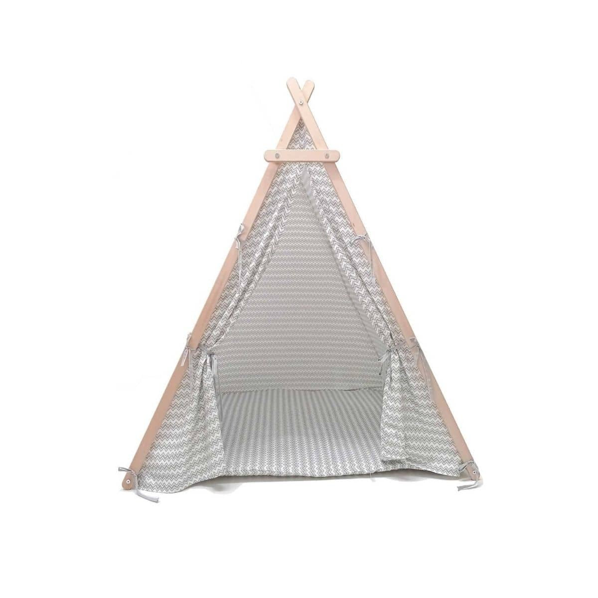 Tente Tipi de Jeu pour Enfants avec tapis 114x123x125