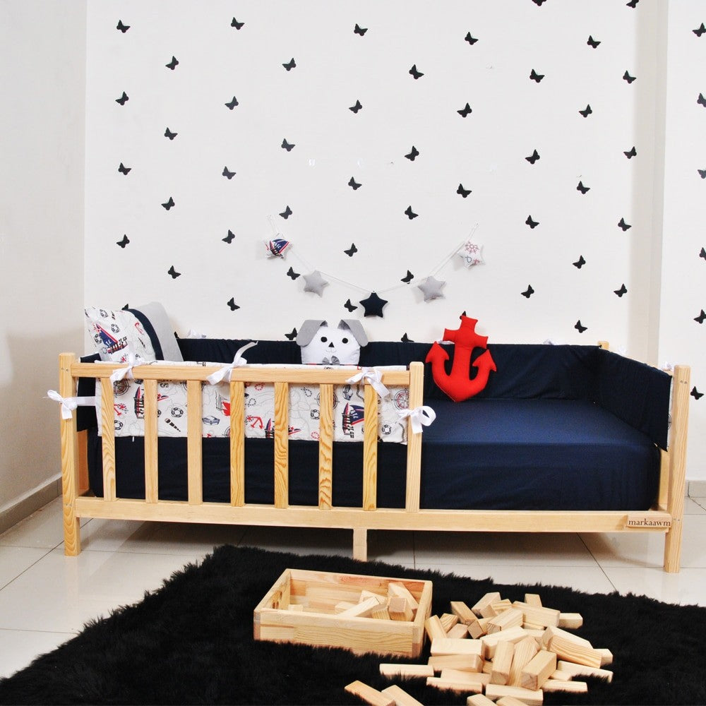 Lit cabane enfant Nil ,bois 90x190cm