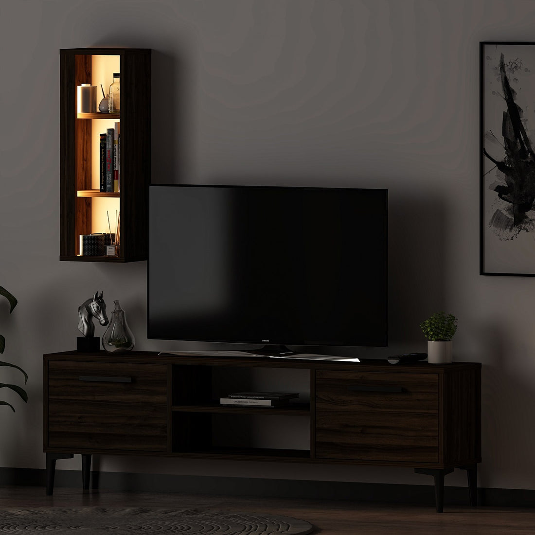 Meuble TV Bien - Walnut
