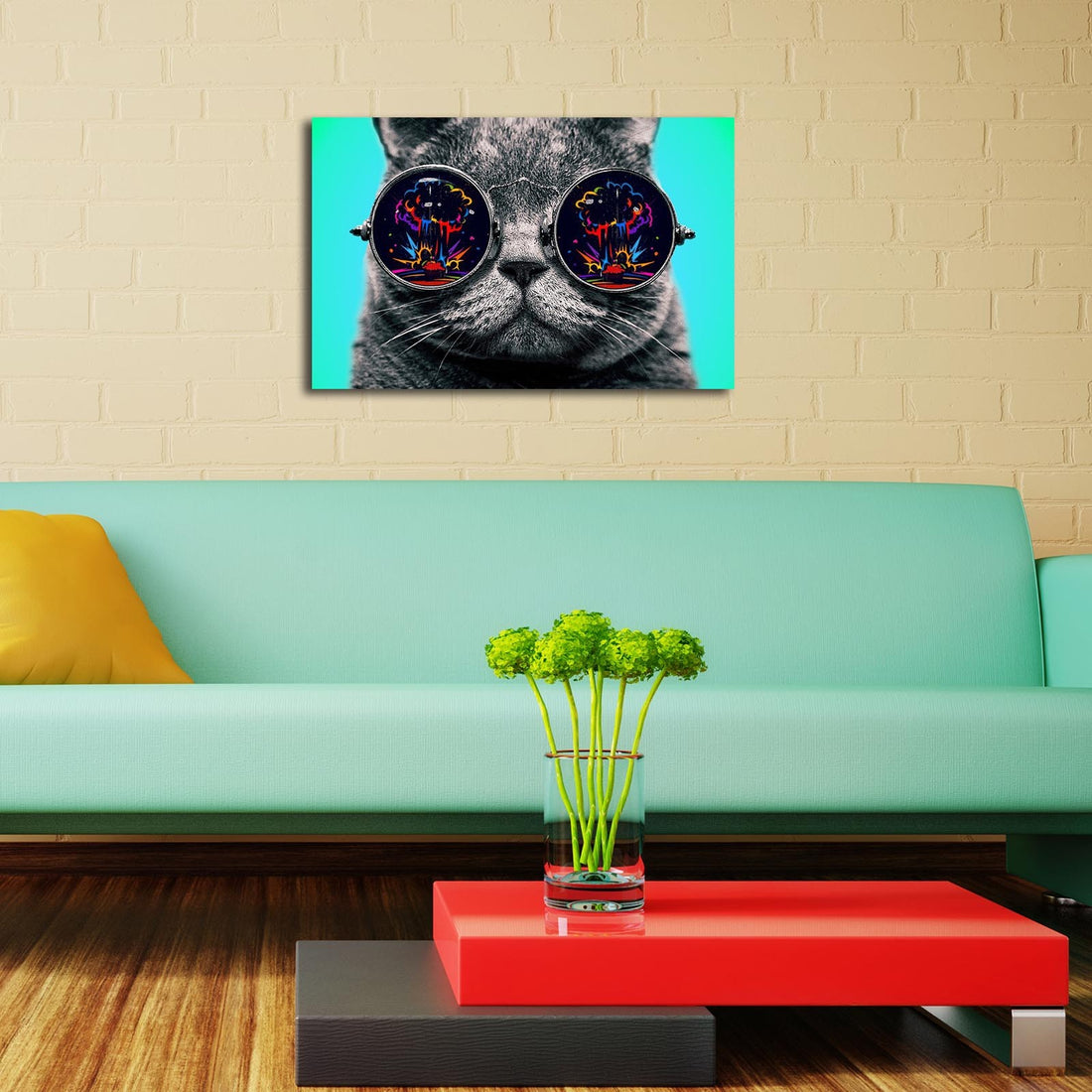 Peinture de toile éclairée à LED décorative 4570DACT-61