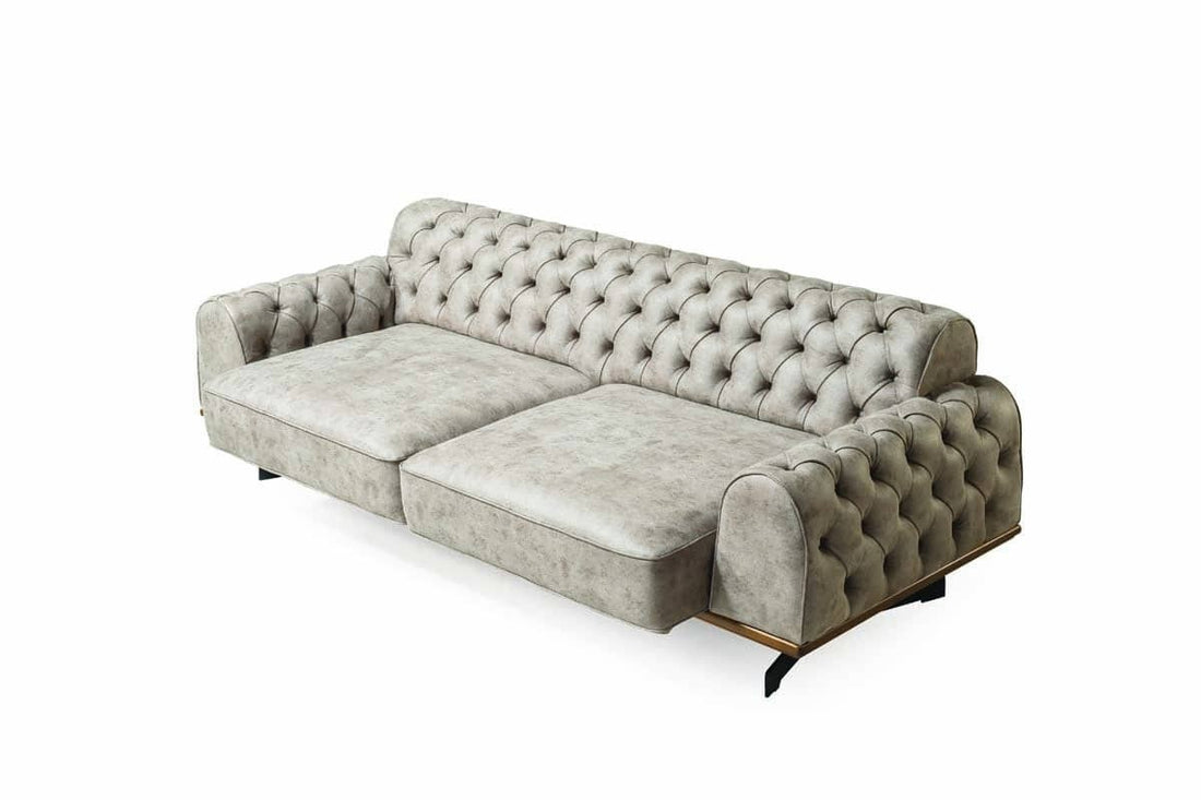 Maveran Canapé 3 Places Marron Clair