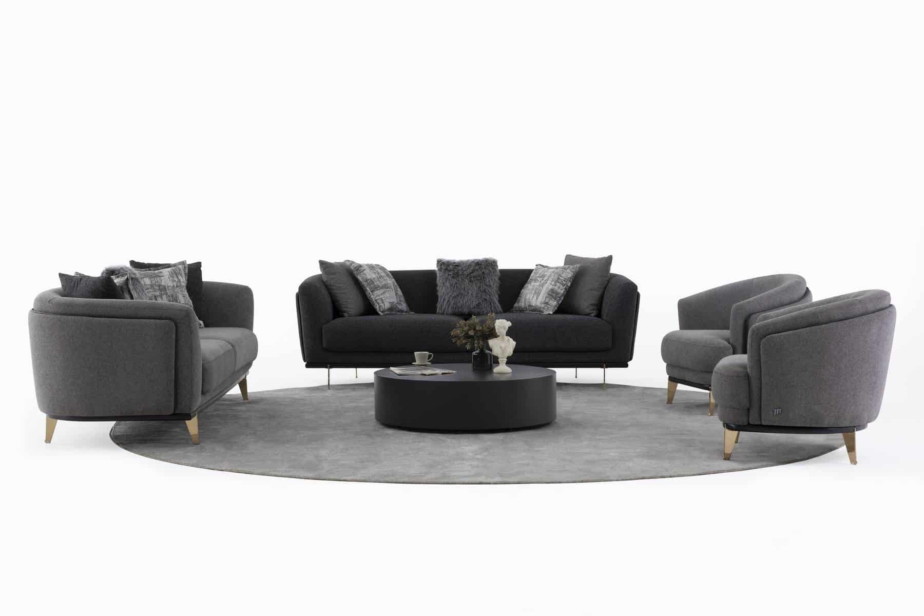 Violet Ensemble de Canapé Noir