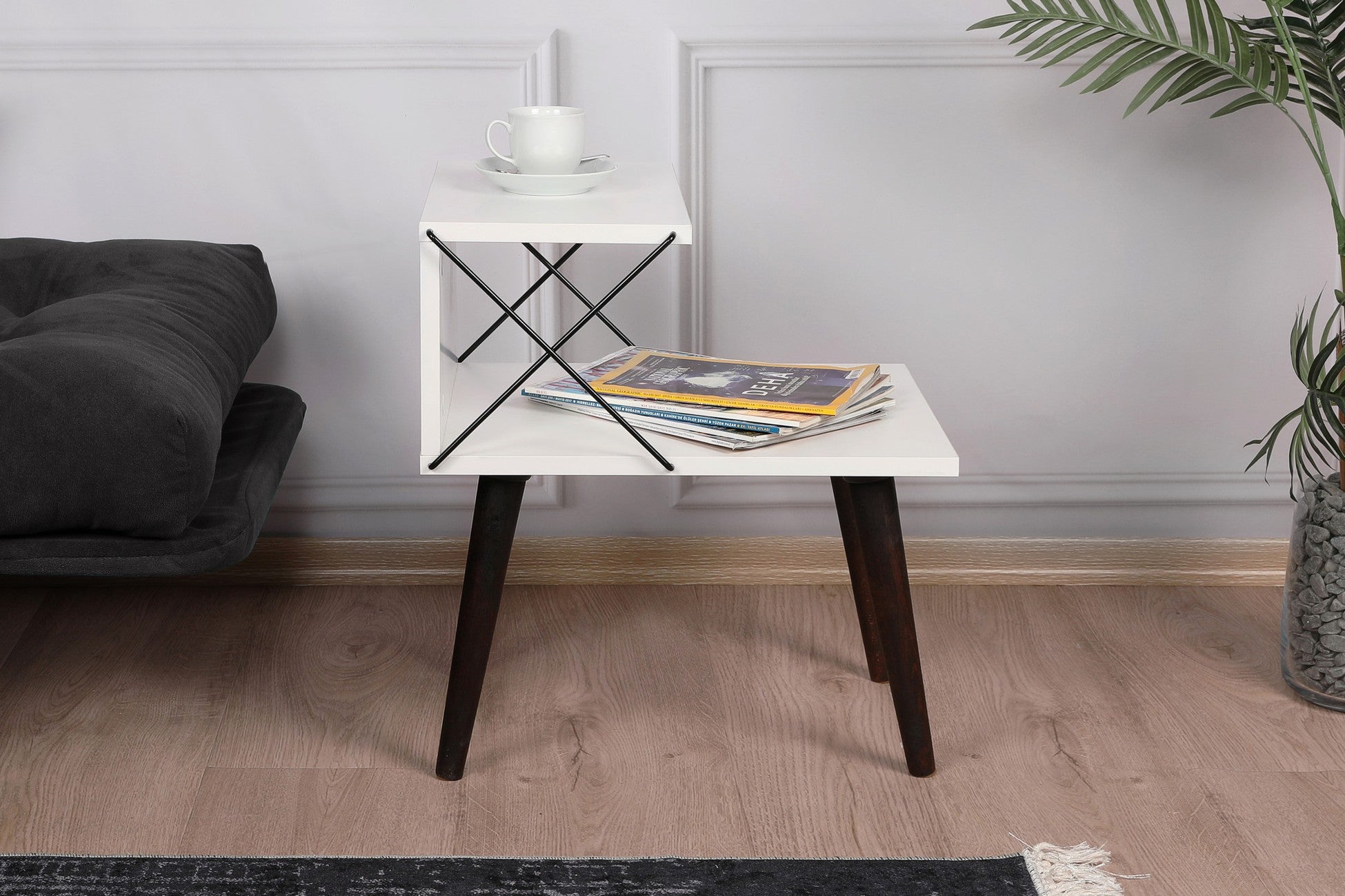 Table de chevet Cross - White