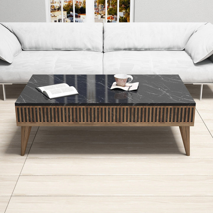 Table basse Milan - Walnut, Black