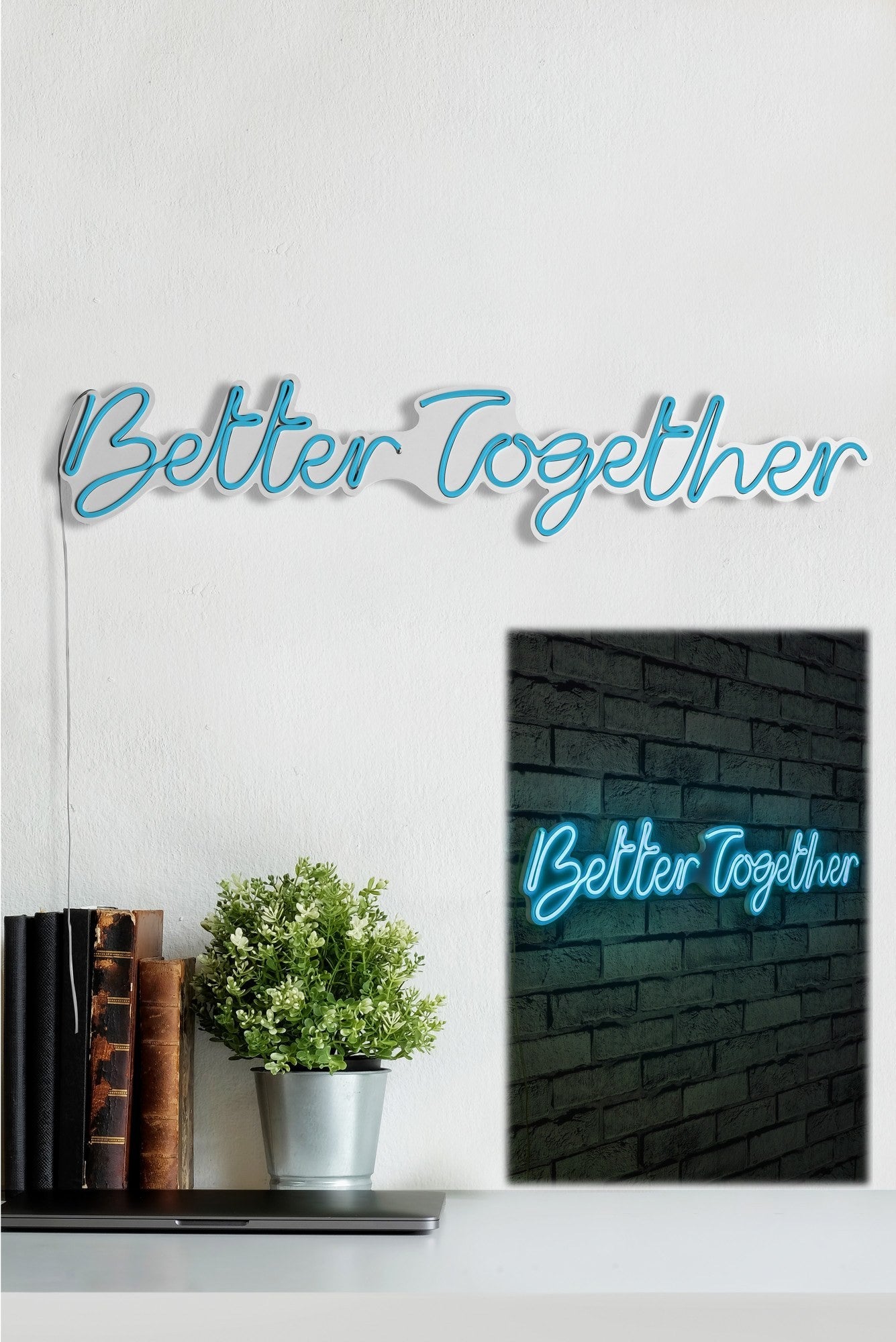 Éclairage LED en plastique décoratif Better Together - Blue
