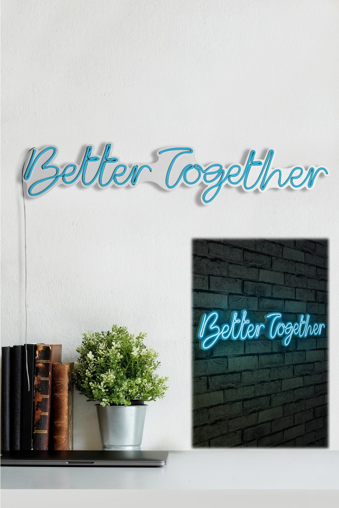 Éclairage LED en plastique décoratif Better Together - Blue