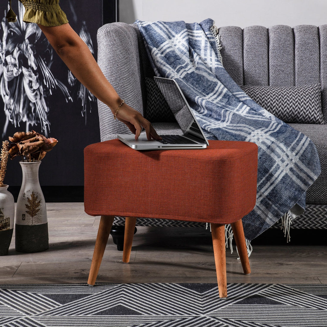 Albina Pouf orange