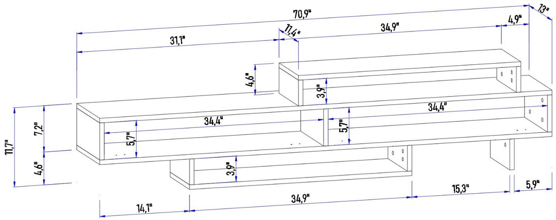 Meuble TV Zenn - Atlantic Pine