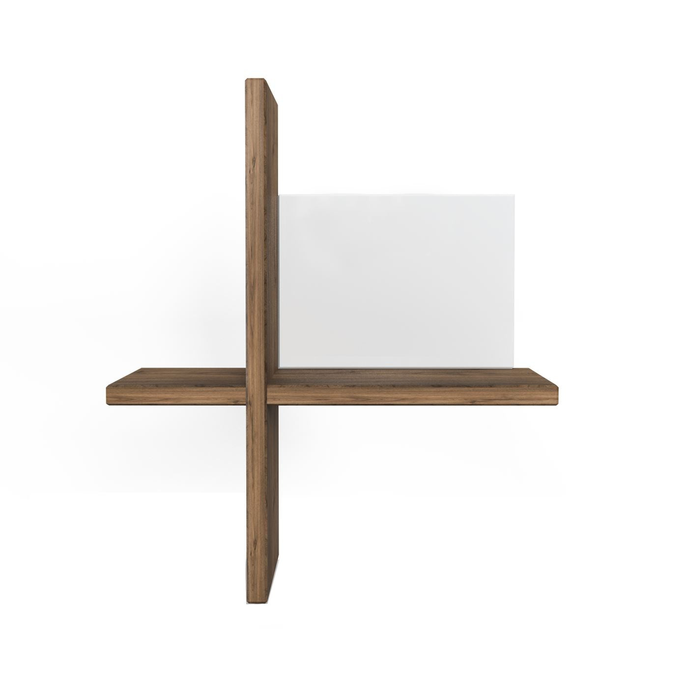 Brick Etagère murale en bois Natural lot de 2