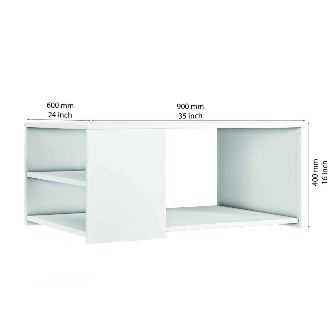 Table basse rome blanc 90*40*60cm