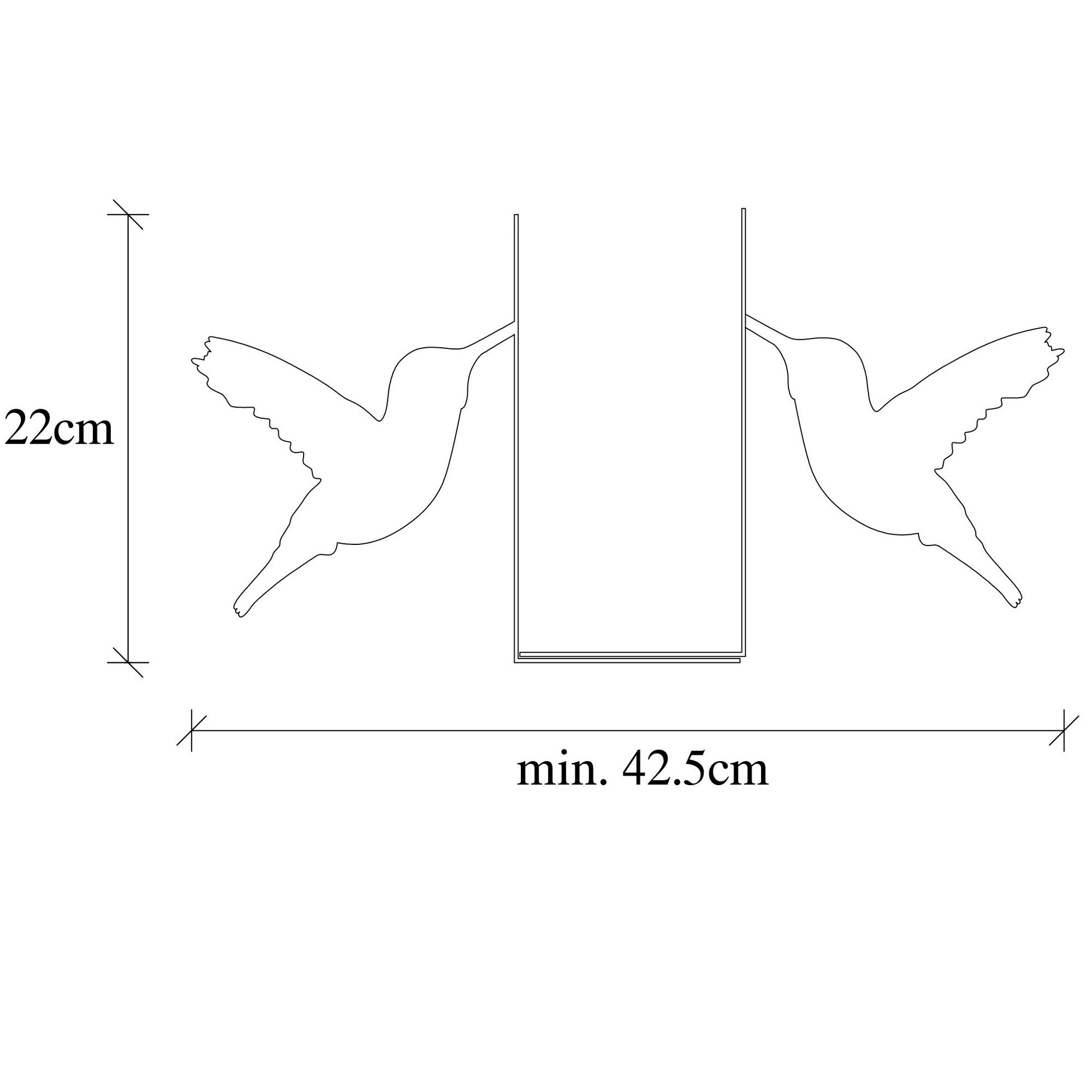 Metal Birder Kitap tutucu 11 - Black