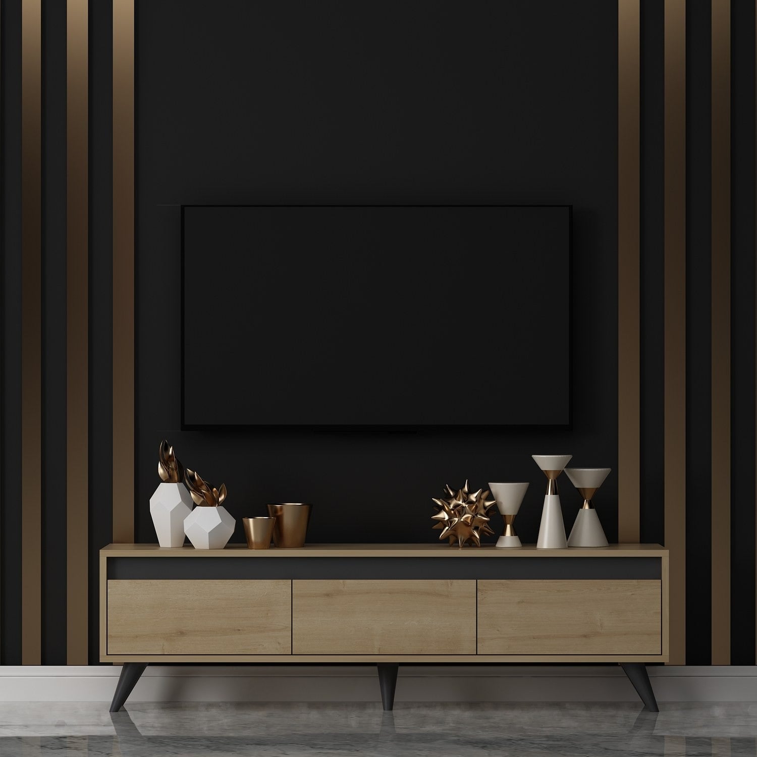 Meuble TV Century - Sapphire Oak