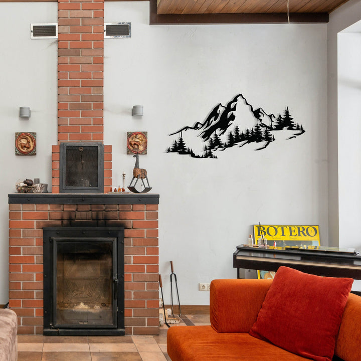 Accessoire mural en métal décoratif Mountain 3