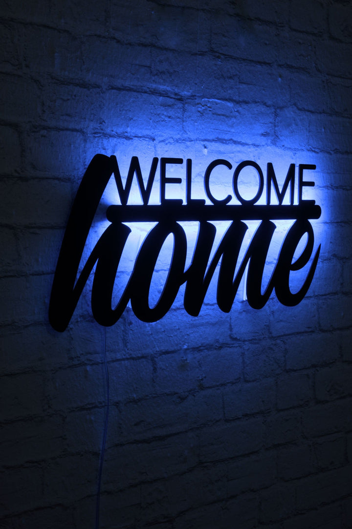 Éclairage LED décoratif Welcome Home - Blue