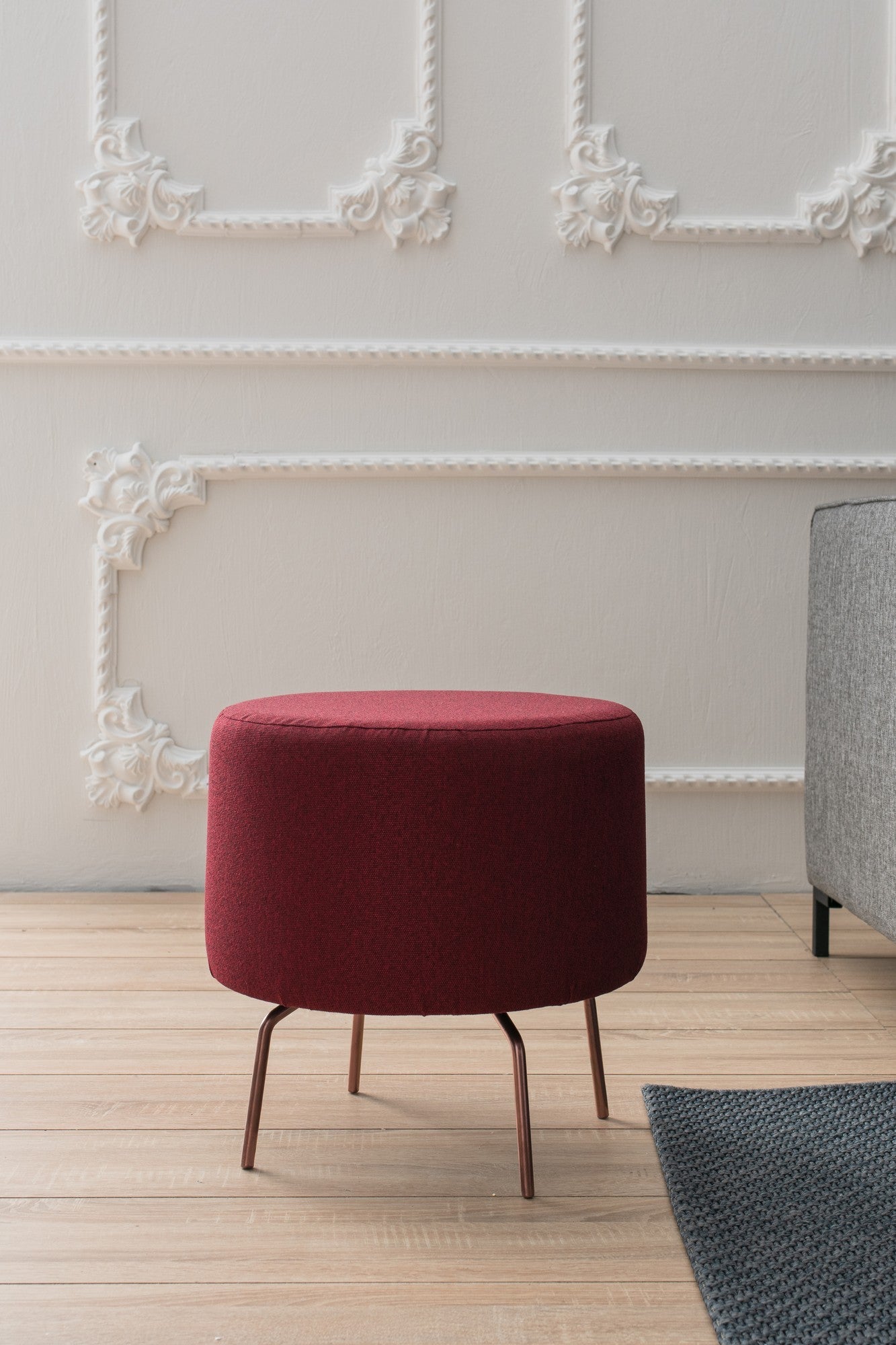 Tuffet Octo - Claret Red