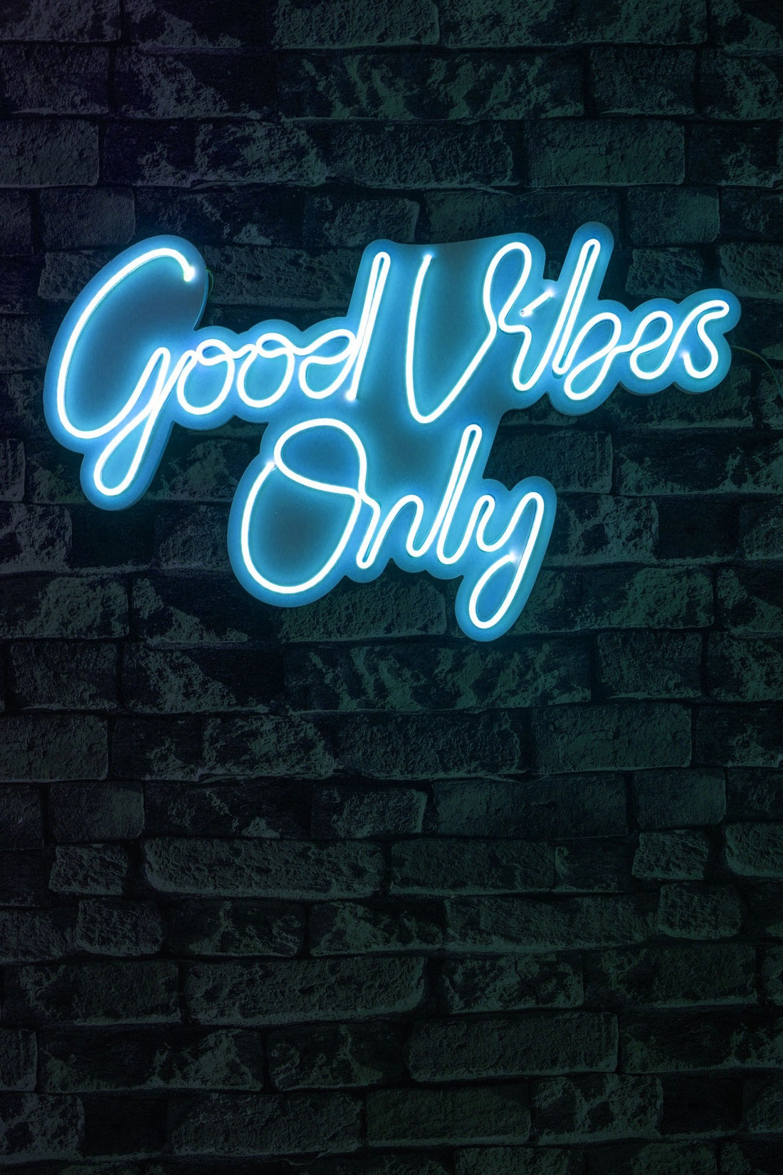 Éclairage LED en plastique décoratif Good Vibes Only 2 - Blue