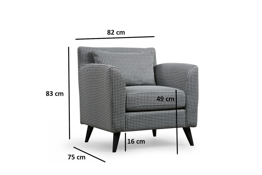 Fauteuil à oreilles Nordic Armchair - Patterned