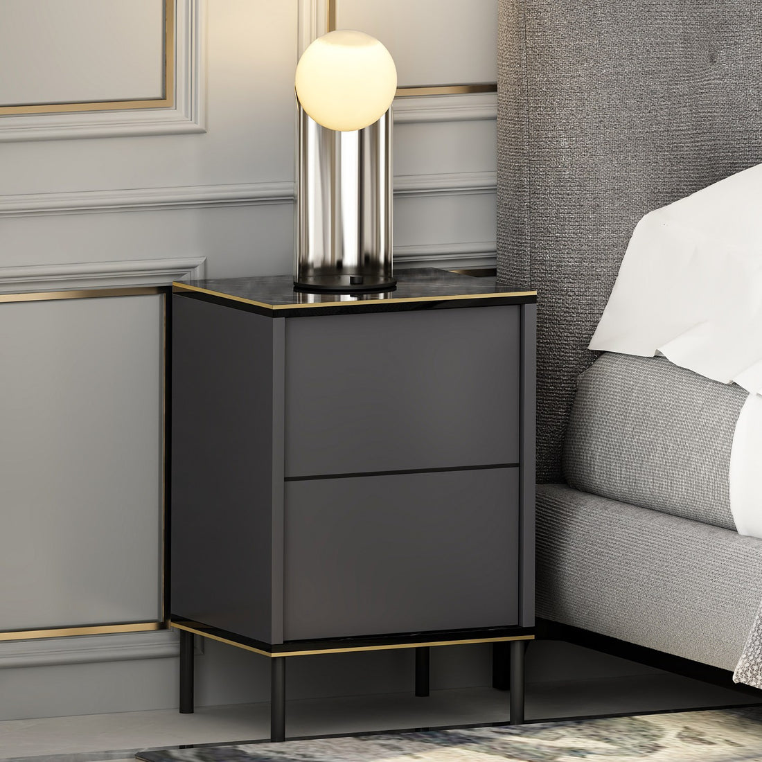 La table de nuit Imaj - Anthracite
