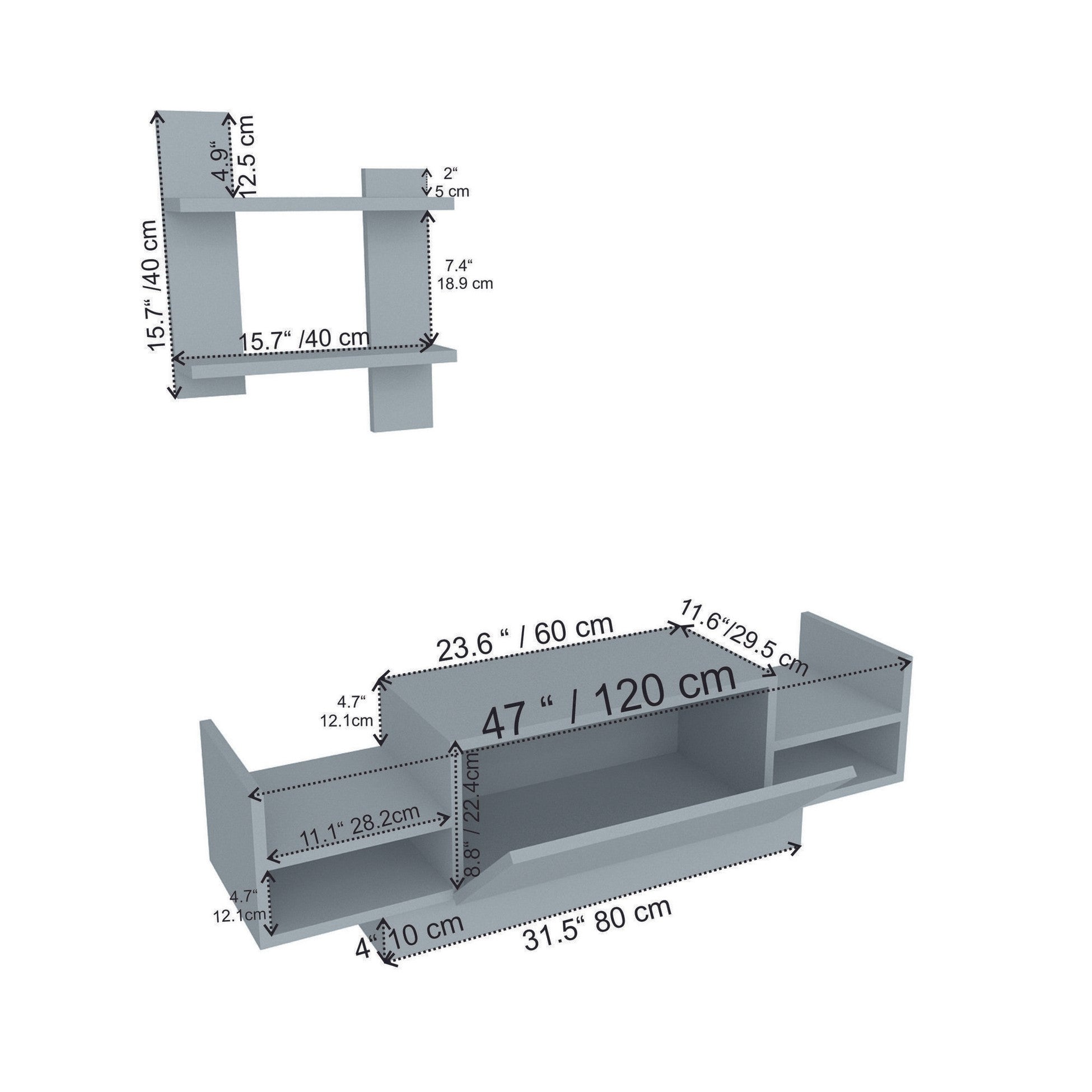Unité de télévision Bahar - White