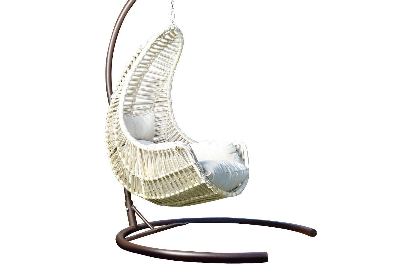 Chaise de balançoire unique de jardin Kule - Cream