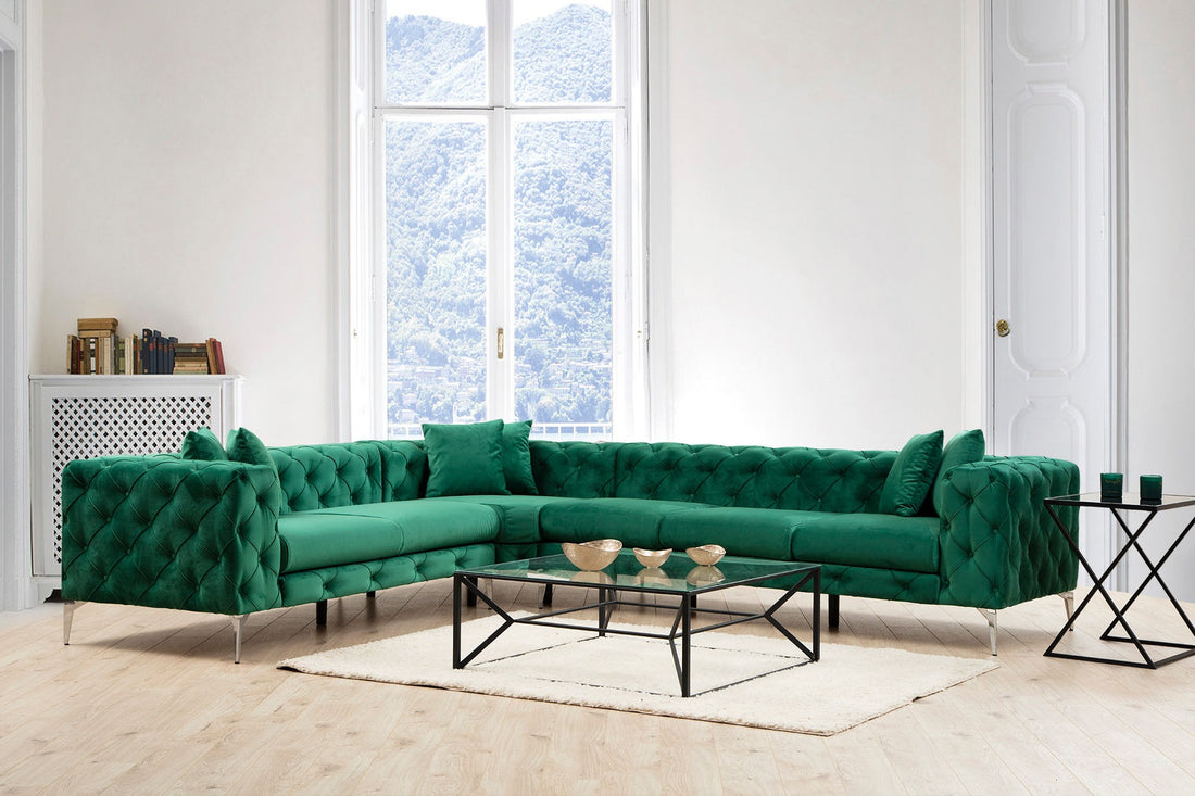Canapé d'angle Como Left - Green