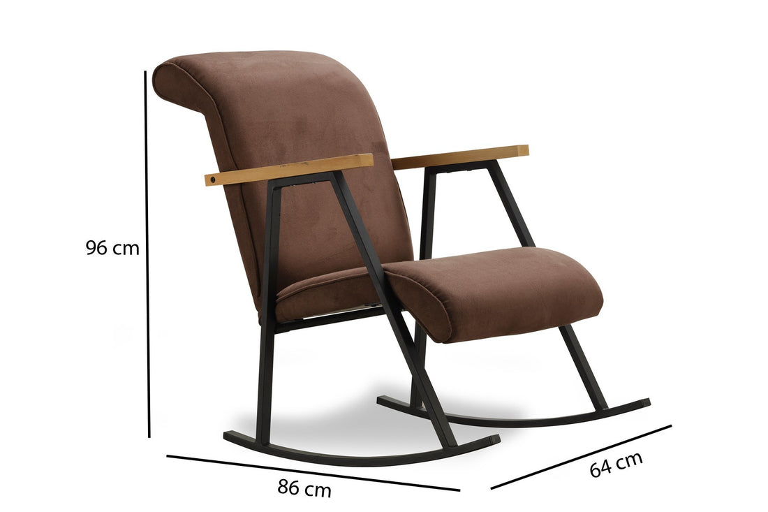 Fauteuil à bascule Yoka - Brown
