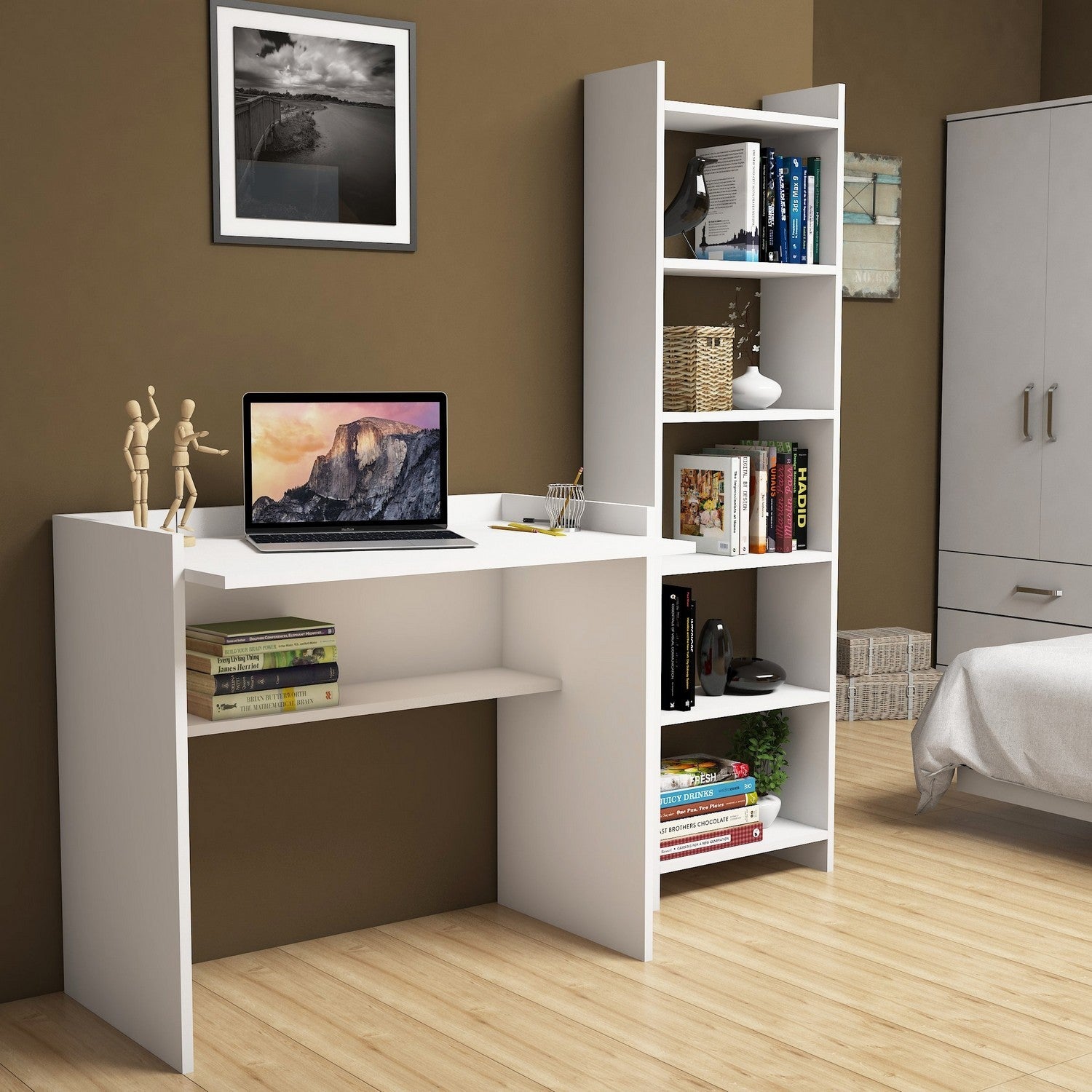 Bureau d'étude et étagère Karma